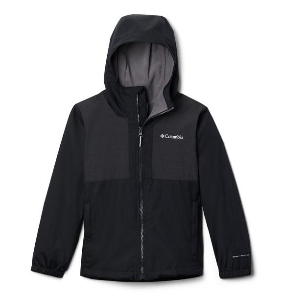 Columbia Rainy Trails Fleece Jacket Black For Boys NZ39107 New Zealand